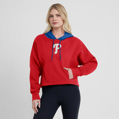Philadelphia Phillies Women's Oversized Legacy Favorite Spectator Pullover Hoodie - Red