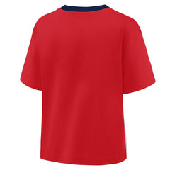 St. Louis Cardinals Oversized Race To Win V-Neck T-Shirt - Red/Graphite