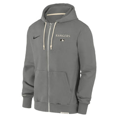 Texas Rangers Authentic Collection Travel Performance Full-Zip Hoodie - Charcoal | Nike