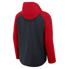 Washington Nationals Authentic Collection Raglan Performance Full-Zip Jacket - Navy/Red | Nike