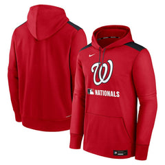 Washington Nationals Authentic Collection Performance Pullover Hoodie - Red | Nike