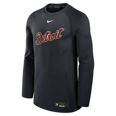 Detroit Tigers Authentic Collection Game Time Raglan Dri-FIT Long Sleeve T-Shirt - Navy | Nike