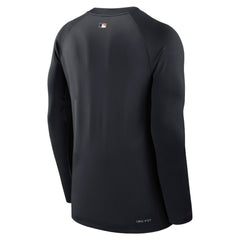 Detroit Tigers Authentic Collection Game Time Raglan Dri-FIT Long Sleeve T-Shirt - Navy | Nike