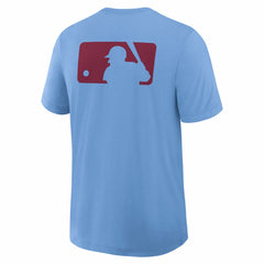 Philadelphia Phillies Authentic Collection Early Work Tri-Blend Dri-FIT T-Shirt - Light Blue | Nike