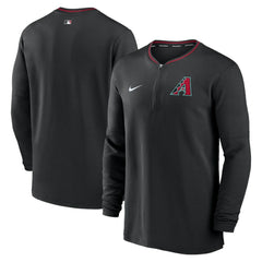 Arizona Diamondbacks Authentic Collection Performance Half-Zip Top - Black | Nike