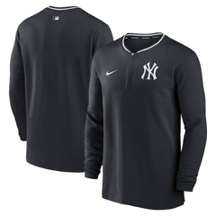 New York Yankees Authentic Collection Performance Half-Zip Top - Navy | Nike