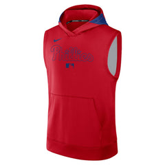 Philadelphia Phillies Authentic Collection Dri-FIT Sleeveless Hoodie - Red | Nike