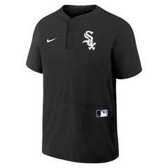 Chicago White Sox Authentic Collection Raglan Short Sleeve Windshirt - Black | Nike