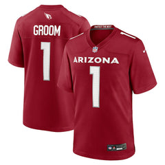 NFL Arizona Cardinals Number 1 Groom Game Jersey