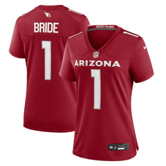 NFL Arizona Cardinals Number 1 Bride Women's Game Jersey