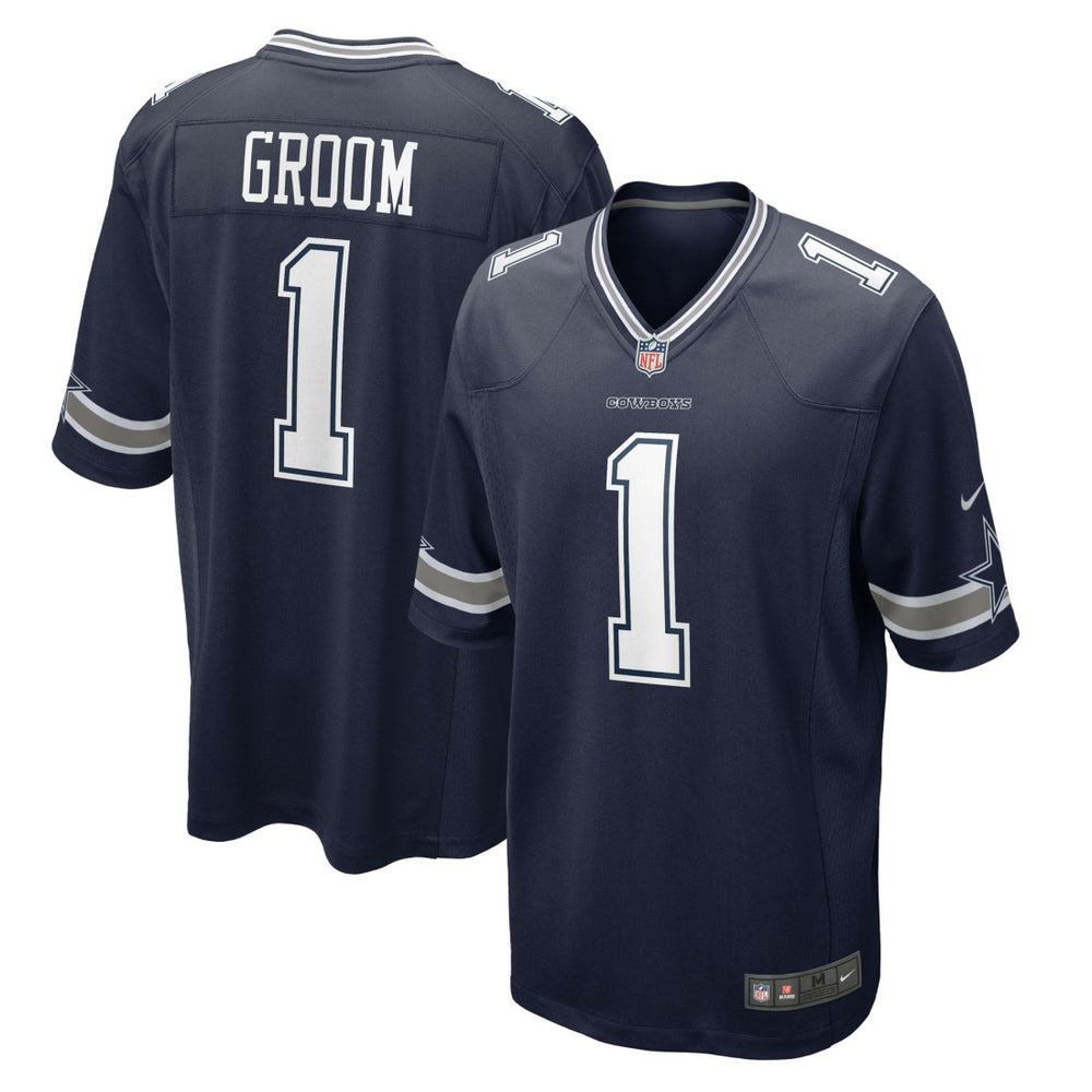 NFL Dallas Cowboys Number 1 Groom Game Jersey