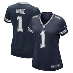 NFL Dallas Cowboys Number 1 Bride Women's Game Jersey