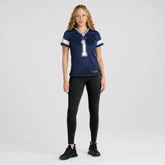 NFL Dallas Cowboys Number 1 Bride Women's Game Jersey