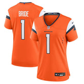NFL Denver Broncos Number 1 Bride Women's Game Jersey