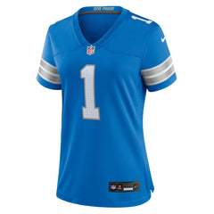 NFL Detroit Lions Number 1 Bride Women's Game Jersey