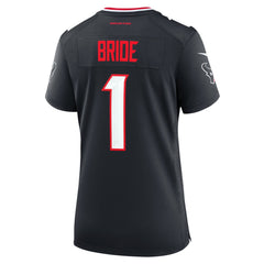 NFL Houston Texans Number 1 Bride Women's Game Jersey