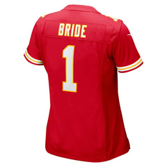 NFL Kansas City Chiefs Number 1 Bride Women's Game Jersey