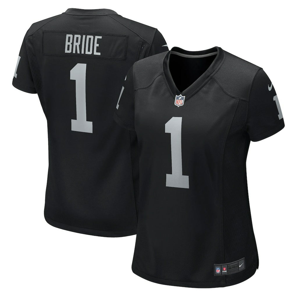 NFL Las Vegas Raiders Number 1 Bride Women's Game Jersey