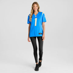 NFL Los Angeles Chargers Number 1 Bride Women's Game Jersey