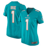 NFL Miami Dolphins Number 1 Bride Women's Game Jersey