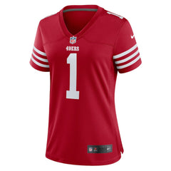 NFL San Francisco 49ers Number 1 Bride Women's Game Jersey