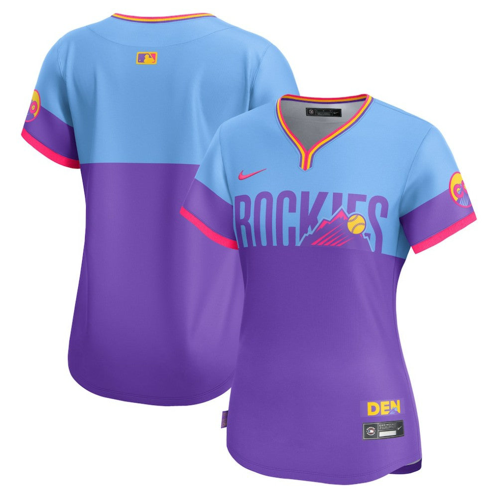 Colorado Rockies Women's 2025 City Connect Limited Jersey - Purple/Light Blue | Nike