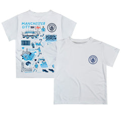 Manchester City Vive La Fete Youth Impressions Artwork T-Shirt / Soccer Sale