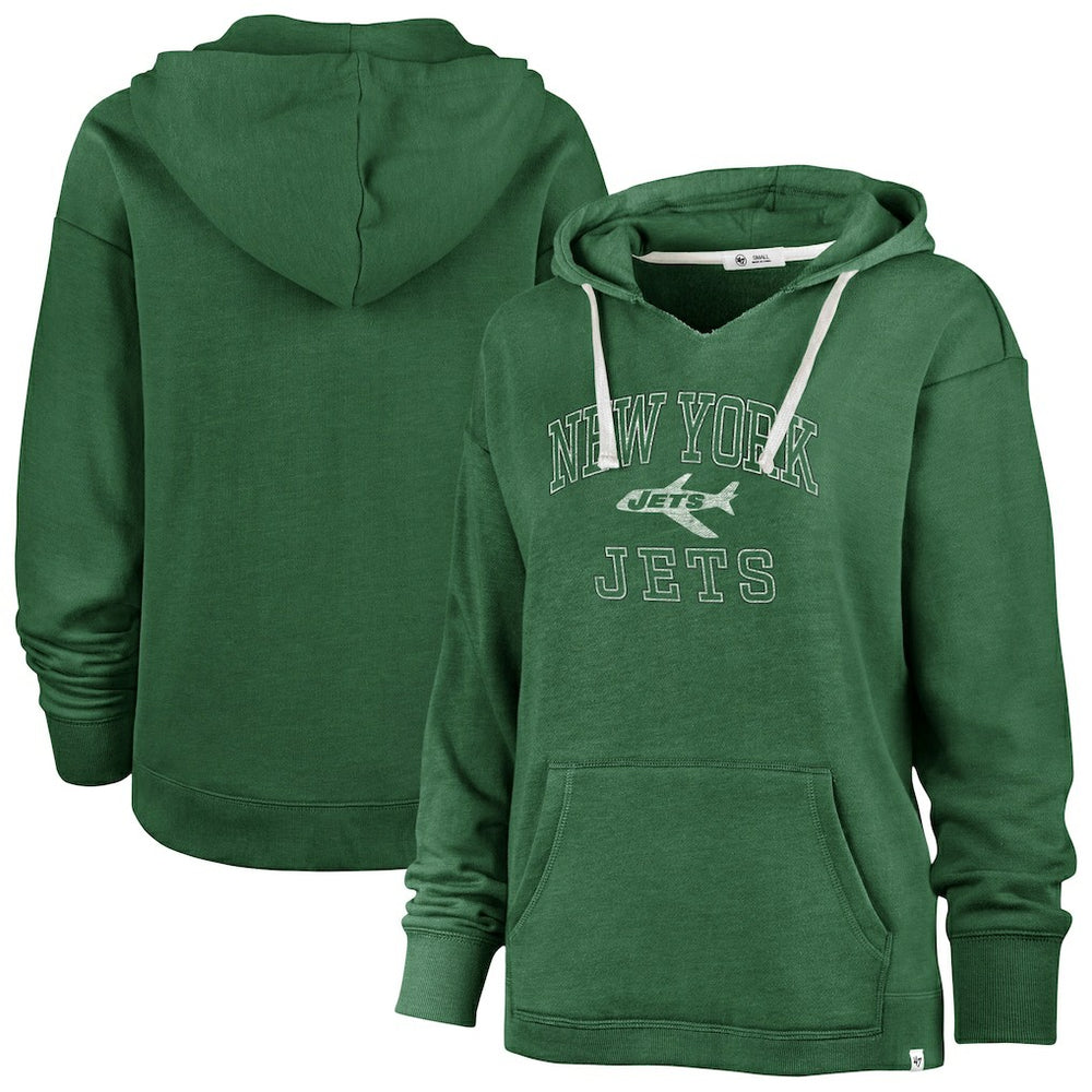 NFL New York Jets '47 Women's Plus Size Clarity Kennedy Pullover Hoodie