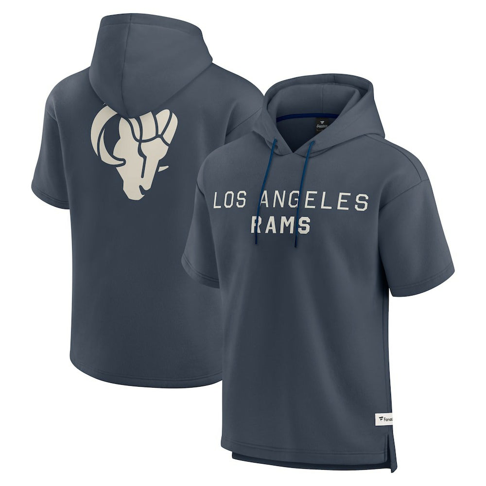 NFL Los Angeles Rams Elements Future Ground Lettering Short Sleeve Pullover Hoodie