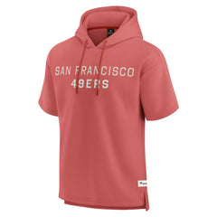 NFL San Francisco 49ers Elements Future Ground Lettering Short Sleeve Pullover Hoodie