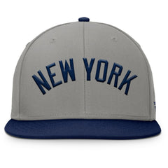 New York Yankees Clubhouse Dugout Fitted Hat - Gray/Navy