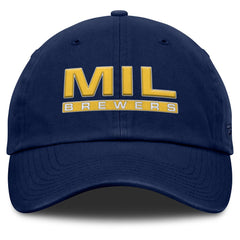 Milwaukee Brewers Women's Fly Out Adjustable Hat - Navy