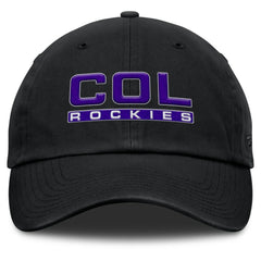 Colorado Rockies Women's Fly Out Adjustable Hat - Black