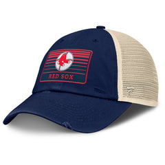 Boston Red Sox Cooperstown Collection Eastbound Mesh Adjustable Hat - Navy/Natural