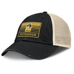 Pittsburgh Pirates Cooperstown Collection Eastbound Mesh Adjustable Hat - Black/Natural