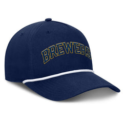 Milwaukee Brewers Clubhouse Foul Ball A-Frame Adjustable Hat - Navy
