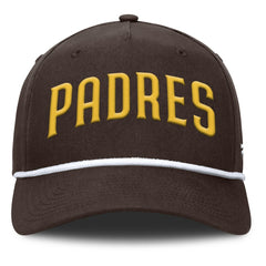 San Diego Padres Clubhouse Foul Ball A-Frame Adjustable Hat - Brown