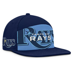 Tampa Bay Rays Clubhouse Splitter Snapback Hat - Navy/Light Blue