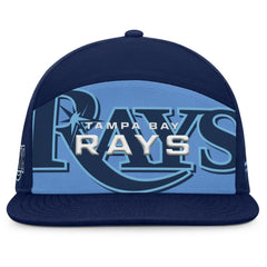 Tampa Bay Rays Clubhouse Splitter Snapback Hat - Navy/Light Blue