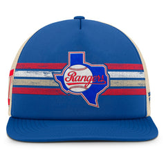 Texas Rangers Cooperstown Collection Powers Snapback Hat - Royal/Natural