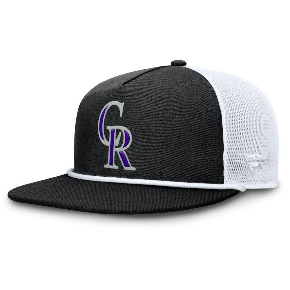 Colorado Rockies Clubhouse Change Up Snapback Hat - Black/White