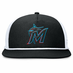Miami Marlins Clubhouse Change Up Snapback Hat - Black/White