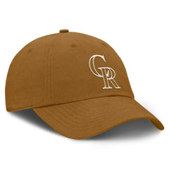 Colorado Rockies Act Natural Chopper Adjustable Hat - Brown