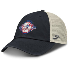 New York Yankees Cooperstown Collection Club Trucker Adjustable Hat - Navy/Natural | Nike