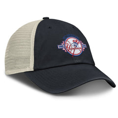 New York Yankees Cooperstown Collection Club Trucker Adjustable Hat - Navy/Natural | Nike