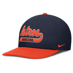 Houston Astros Pro Performance Snapback Hat - Navy/Orange | Nike