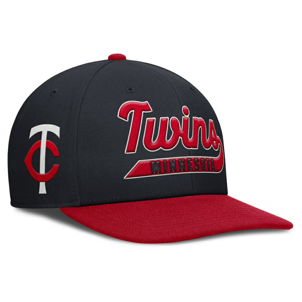 Minnesota Twins Pro Performance Snapback Hat - Navy/Red | Nike