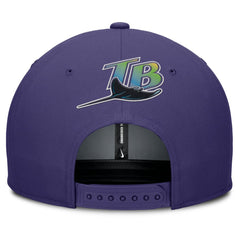 Tampa Bay Rays Pro Performance Snapback Hat - Gray/Purple | Nike