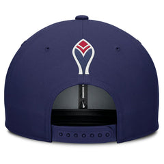 Atlanta Braves Pro Performance Snapback Hat - Gray/Royal | Nike