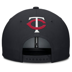 Minnesota Twins Pro Performance Snapback Hat - Gray/Navy | Nike